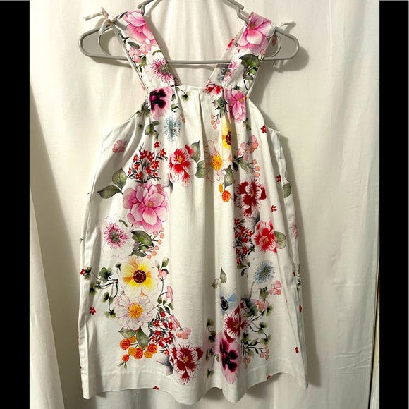 Zara Floral Sleeveless Girl Dress Size 11/12 - Picture 1 of 4